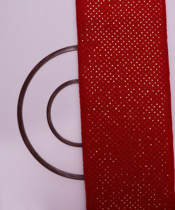 red and golden sequin embroidery velevt fabric b106 5892